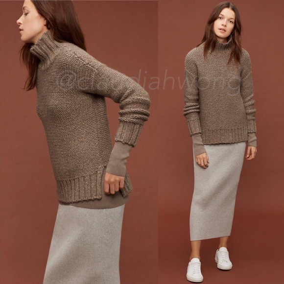 The Group BABATON Plumwood Wool Turtleneck Sweater in Brown - Picture 1 of 9